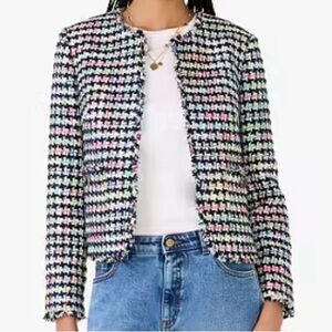 Kate Spade Multicolor Tweed Blazer